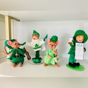 NWT Annalee St. Patrick’s figures